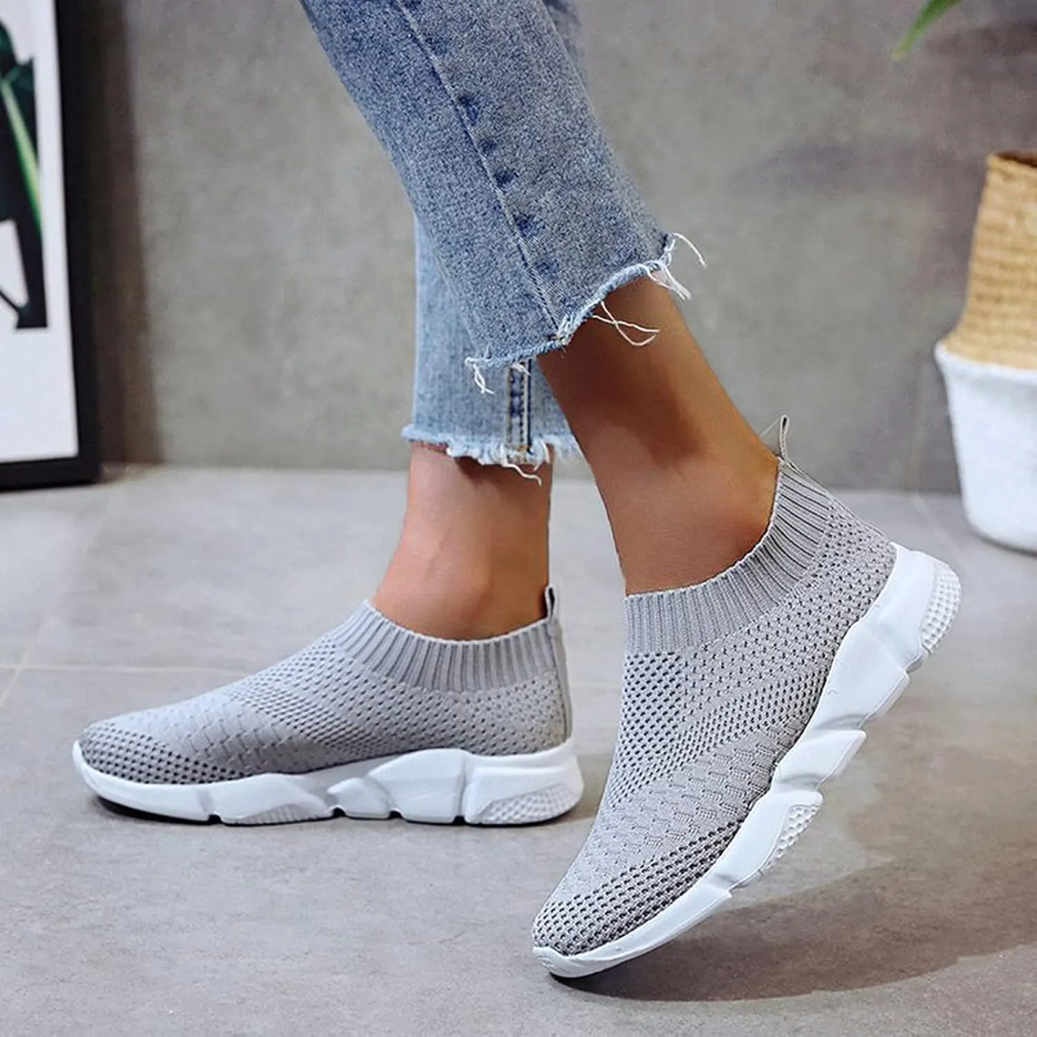 All Black Tennis Shoes for Women Pull On Shoes Womens Sneakers Womens Shoes Casual Fall Slip Ons Womens Trail Running Shoes Arch Support Zapatos Antideslizantes para Mujer De Trabajo Vestir