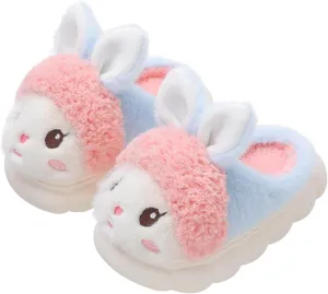 Animal slippers for women Cute rabbit slippers Soft warm winter home plush cotton slippers Cotton shoes