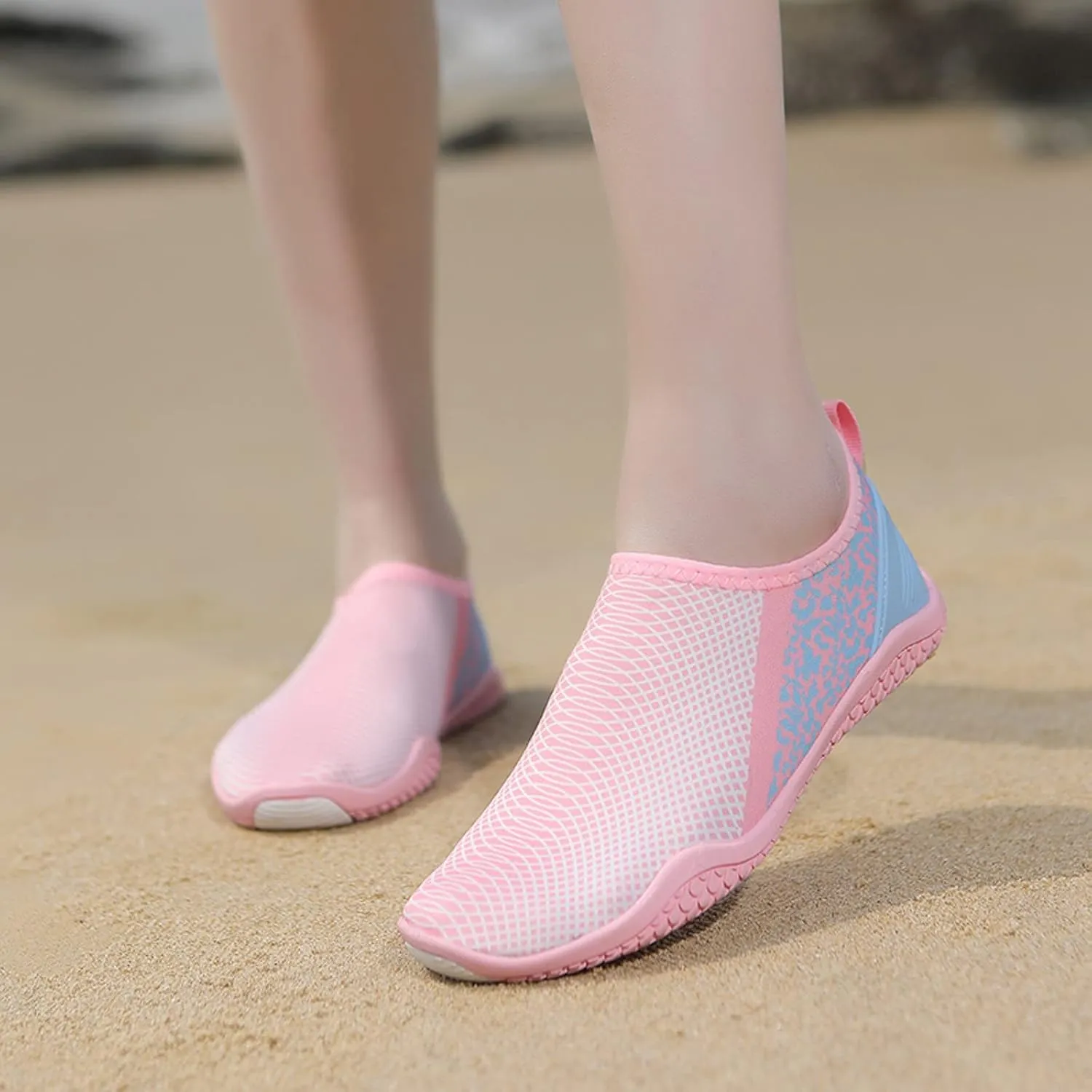 Aqua Socks Water Shoes Quick Dry Barefoot Non Slip for Swimming Surfing Beach Yoga Camping Boating River Pool Sport Men Women Adults Spring Shoe for Women 2025