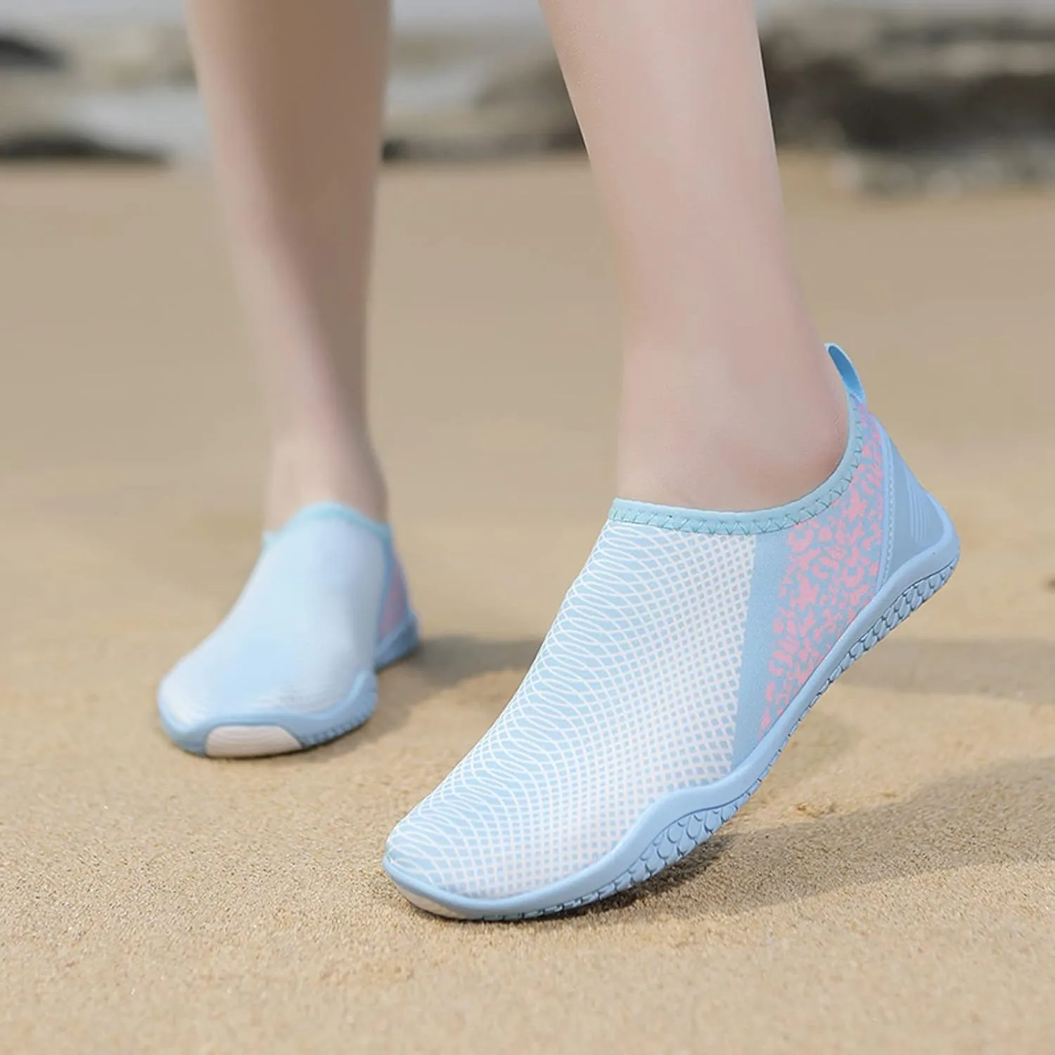 Aqua Socks Water Shoes Quick Dry Barefoot Non Slip for Swimming Surfing Beach Yoga Camping Boating River Pool Sport Men Women Adults Spring Shoe for Women 2025