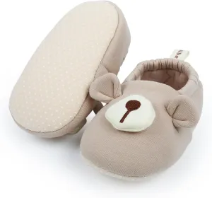 Baby Booties Newborn Shoes Infant Cotton Slippers Non-Slip Warm Ankle Boots for Boy Girl