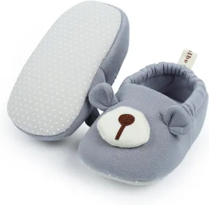 Baby Booties Newborn Shoes Infant Cotton Slippers Non-Slip Warm Ankle Boots for Boy Girl