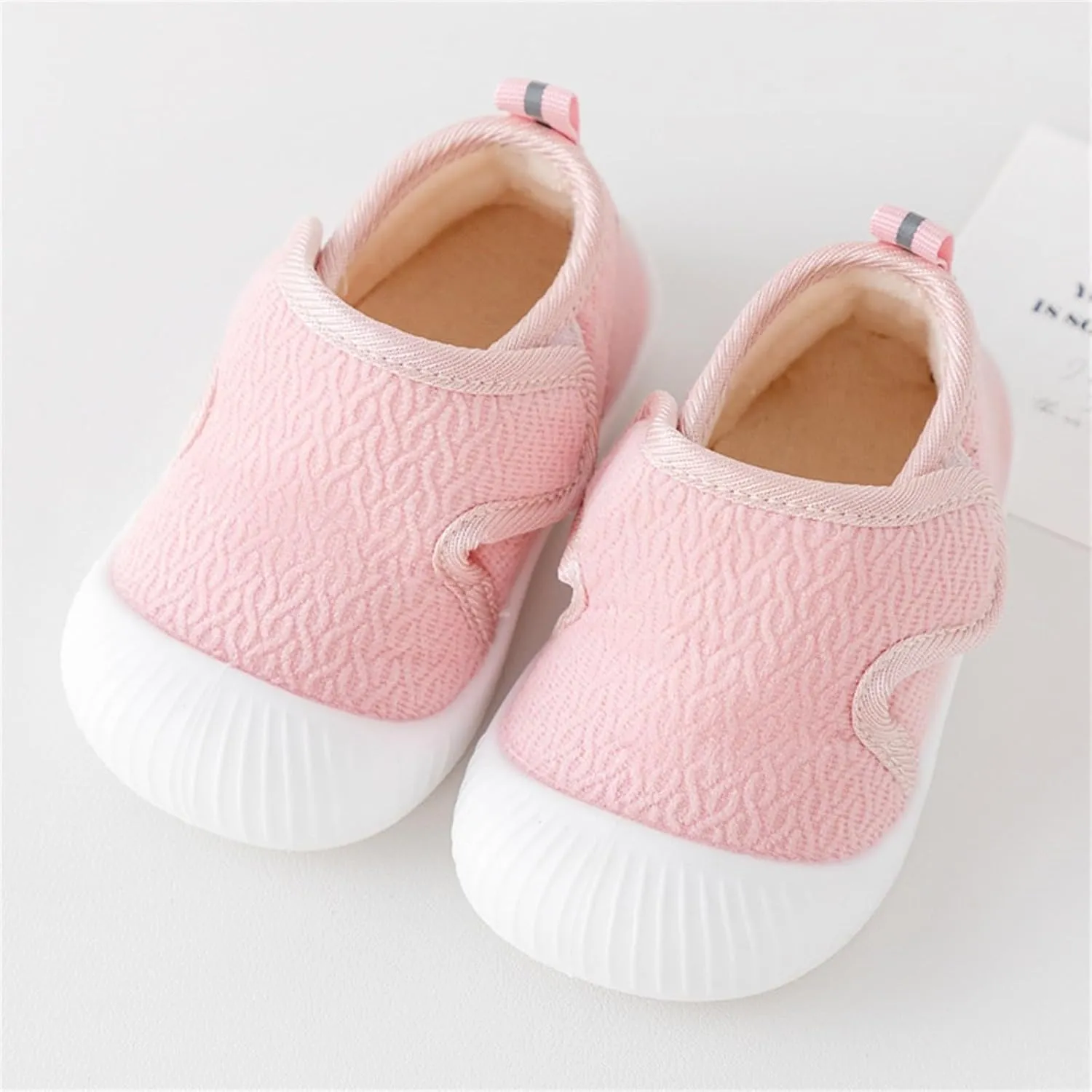 Baby Sneakers Girls Boys Lightweight Breathable Mesh First Walking Shoes 0‐18 Months Walking Shoes Slip On Barefoot