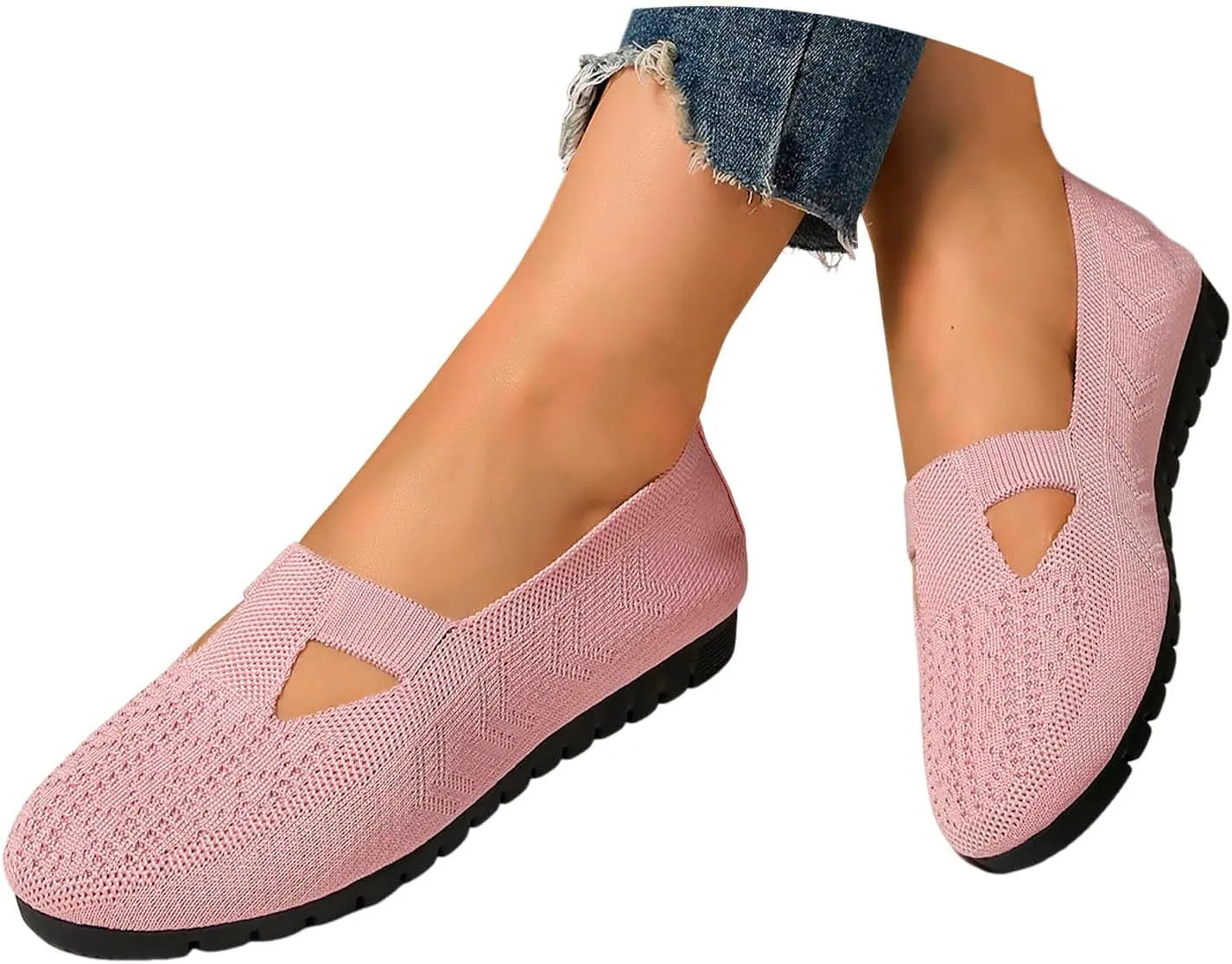 Ballet Flats Shoes for Women Wide Comfortable Round Toe Slip On Ballet Flats Casual Women's Flats for Walking Shoes