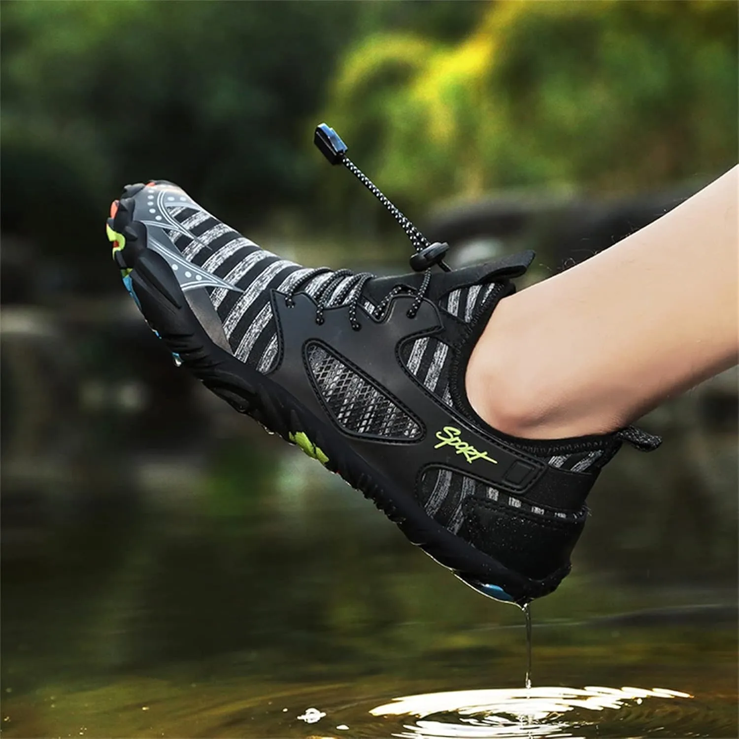 Barefoot Water Shoes Men Women Quick Dry Aqua Swim Beach Pool Surf Hiking Kayaking Outdoor Sports Shoes Lightweight Non Slip Breathable