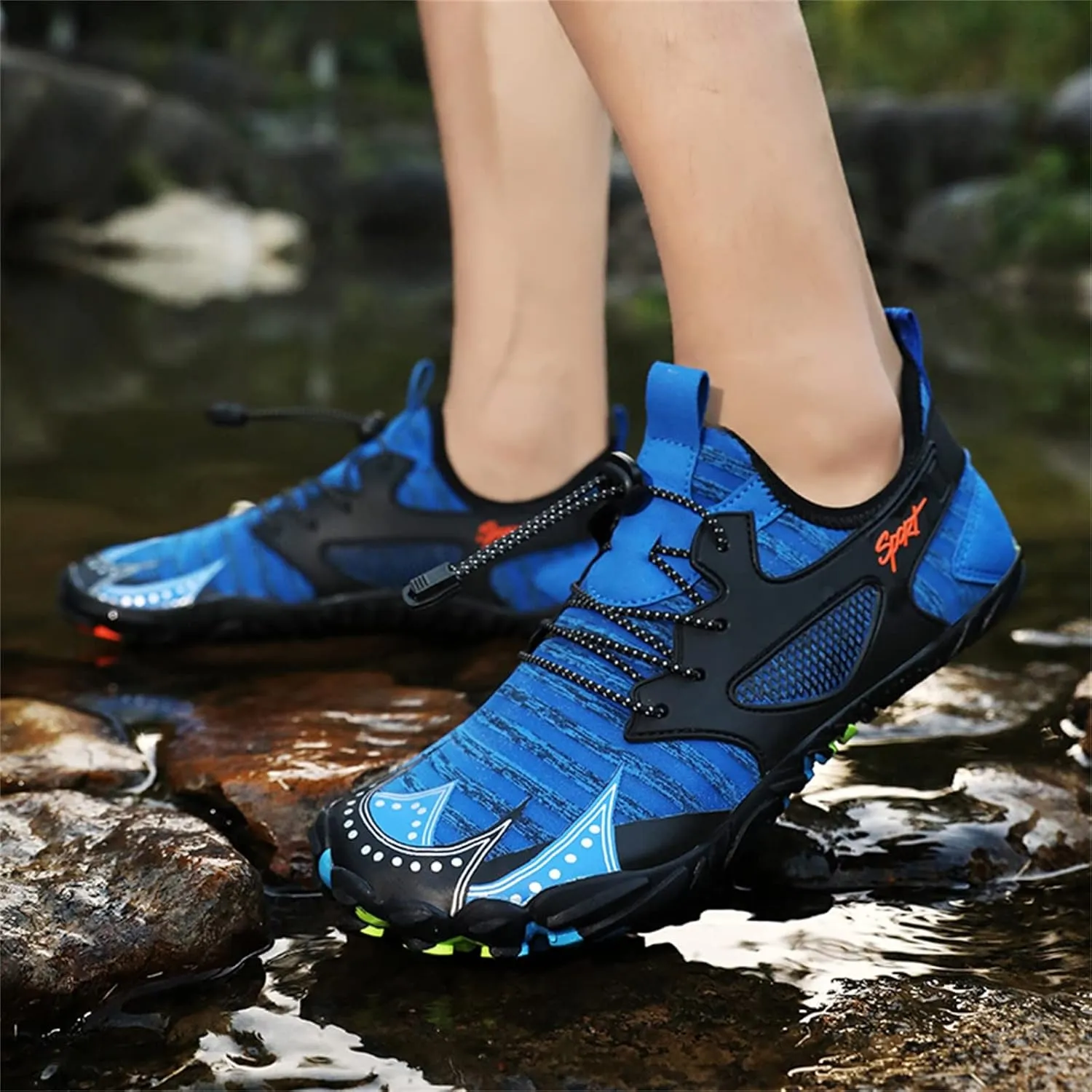 Barefoot Water Shoes Men Women Quick Dry Aqua Swim Beach Pool Surf Hiking Kayaking Outdoor Sports Shoes Lightweight Non Slip Breathable
