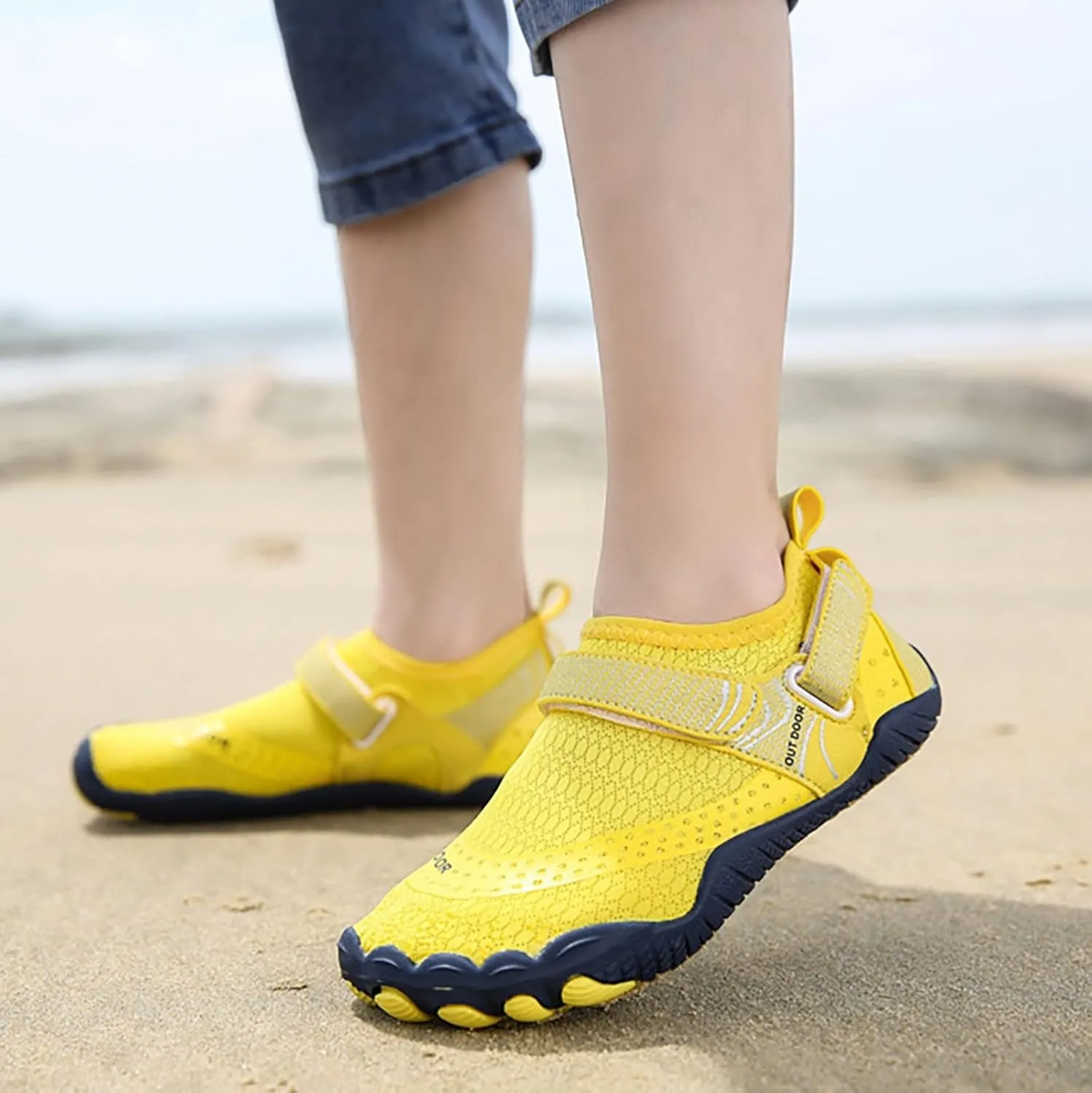 Barefoot Water Shoes Men Women Quick Dry Aqua Swim Beach Pool Surf Hiking Kayaking Outdoor Sports Shoes Lightweight Non Slip Breathable