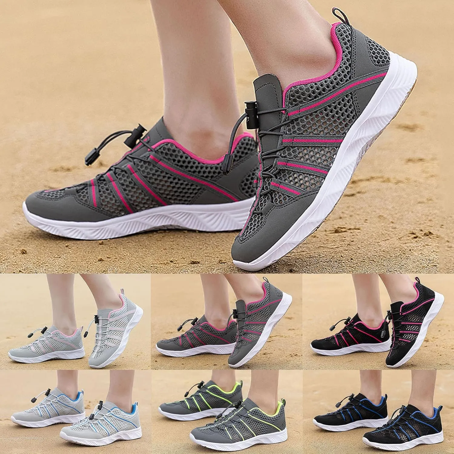 Beach Pool Swim Shoes Men Women Quick Dry Aqua Water Shoes Barefoot Surf Hiking Kayaking Diving Yoga Outdoor Sports Lightweight