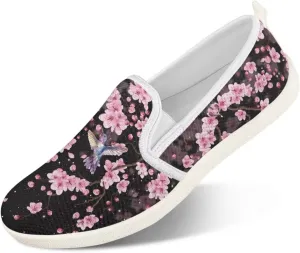 Binienty Women's Breathable Flats Shoes, Soft Slip on Loafers Flats Cozy Lightweight Walking Sneakers US 5.5-10.5
