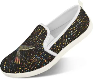 Binienty Women's Breathable Flats Shoes, Soft Slip on Loafers Flats Cozy Lightweight Walking Sneakers US 5.5-10.5