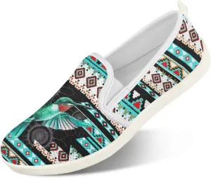 Binienty Women's Breathable Flats Shoes, Soft Slip on Loafers Flats Cozy Lightweight Walking Sneakers US 5.5-10.5