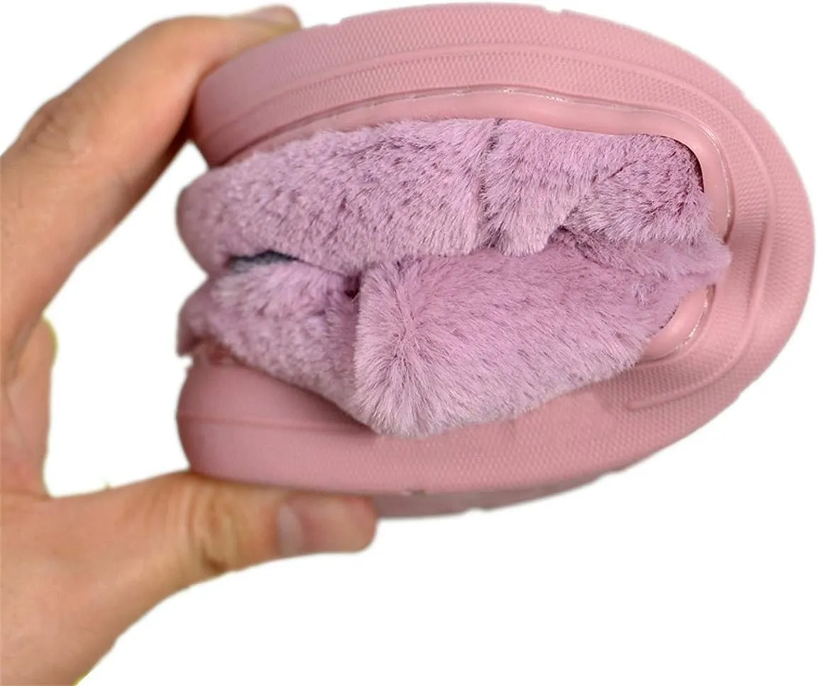 Cotton Slippers for Adults & Kids - Plush Hippo & Animal Designs, Perfect for Home