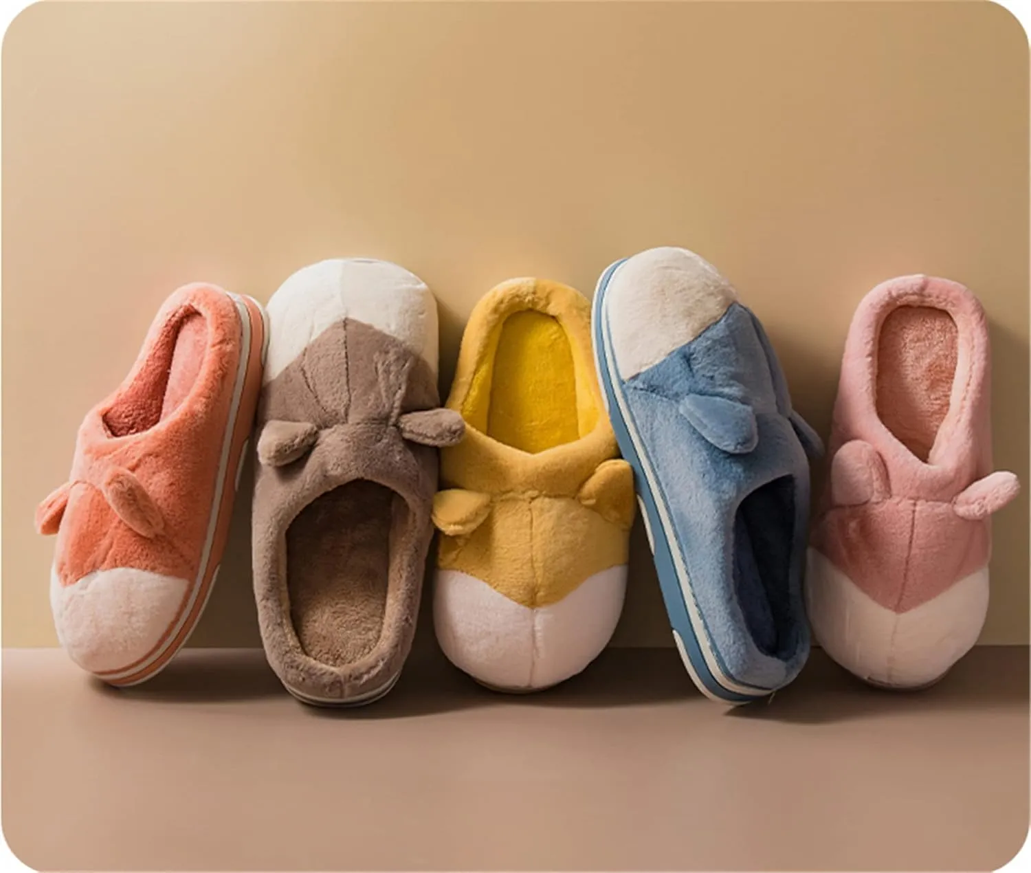 Cotton Slippers for Adults & Kids - Plush Hippo & Animal Designs, Perfect for Home
