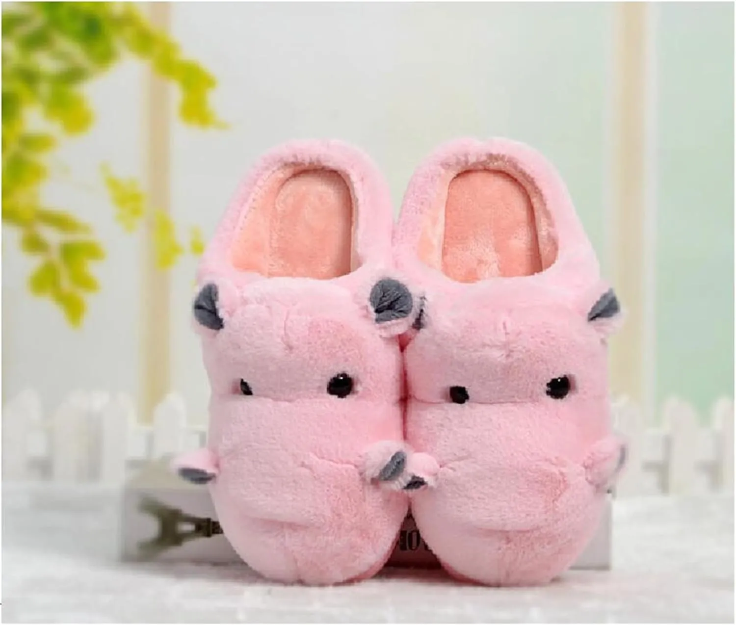 Cotton Slippers for Adults & Kids - Plush Hippo & Animal Designs, Perfect for Home