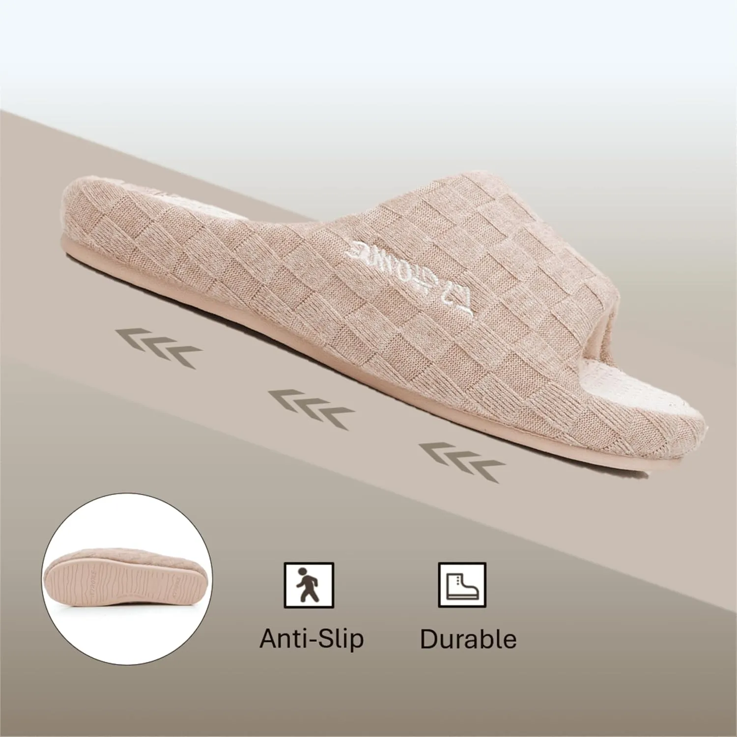 Crazy Lady Women's House Slippers Memory Foam Cozy Bedroom Shoes Open Toe Indoor Outdoor Platform Slides