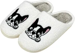 Cute House Slippers for Women Men Fluffy Plush Warm Animal Slippers Winter Comfy Bedroom Shoes