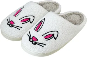 Cute House Slippers for Women Men Fluffy Plush Warm Animal Slippers Winter Comfy Bedroom Shoes