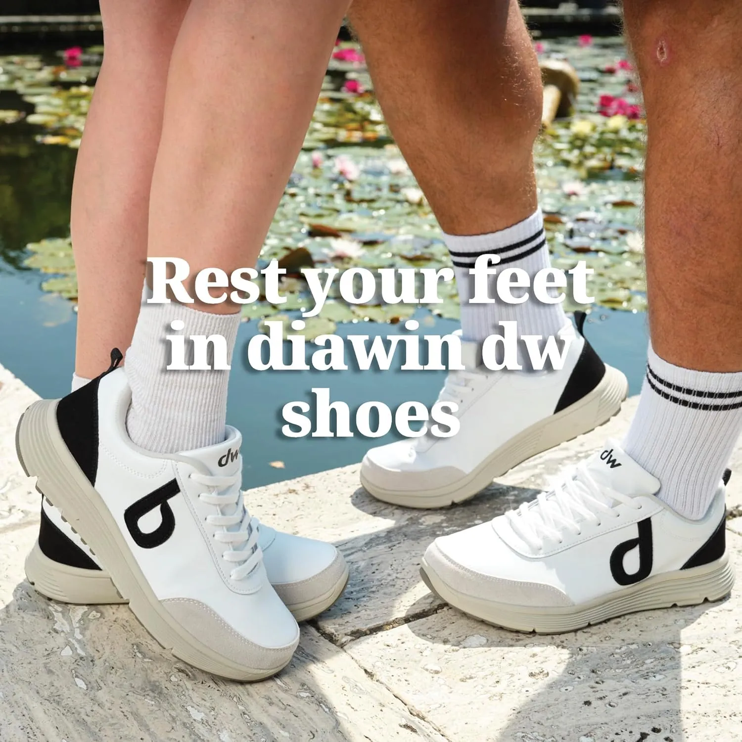diawin Wide Shoes for Men & Women – Extra Depth Walking Shoes with Wide Toe Box for Swollen Feet, Hallux, Arthritis, and Diabetic Needs – Durable Genuine Leather for Comfort