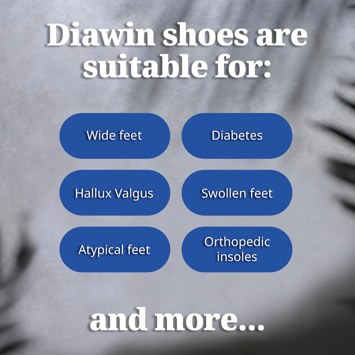 diawin Wide Shoes for Men & Women – Extra Depth Walking Shoes with Wide Toe Box for Swollen Feet, Hallux, Arthritis, and Diabetic Needs – Durable Genuine Leather for Comfort
