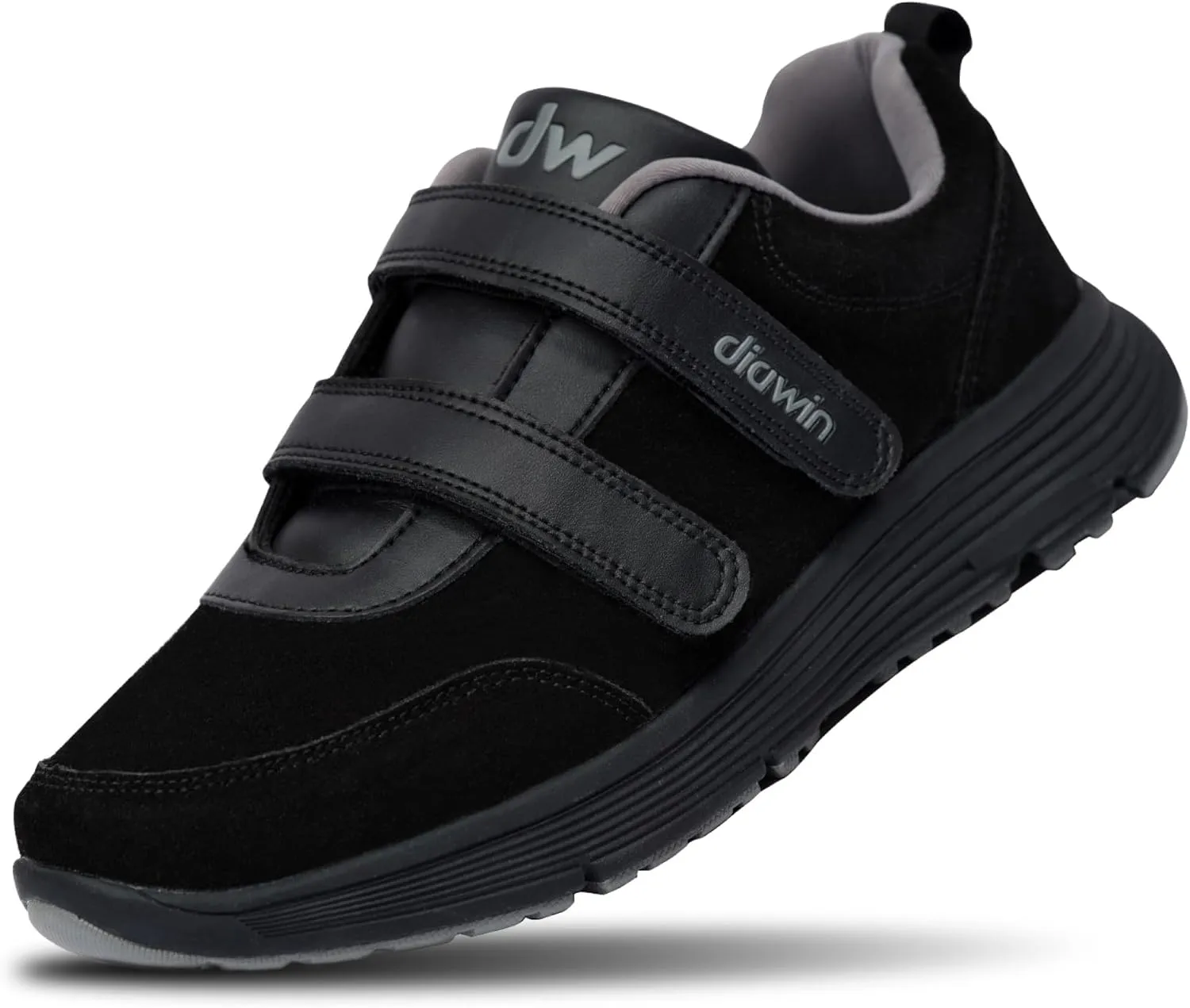 diawin Wide Shoes for Men & Women – Extra Depth Walking Shoes with Wide Toe Box for Swollen Feet, Hallux, Arthritis, and Diabetic Needs – Durable Genuine Leather for Comfort