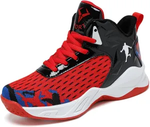 Fashion Anti Slip Wear Resistant High top Children's Sports Basketball Shoe