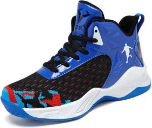 Fashion Anti Slip Wear Resistant High top Children's Sports Basketball Shoe