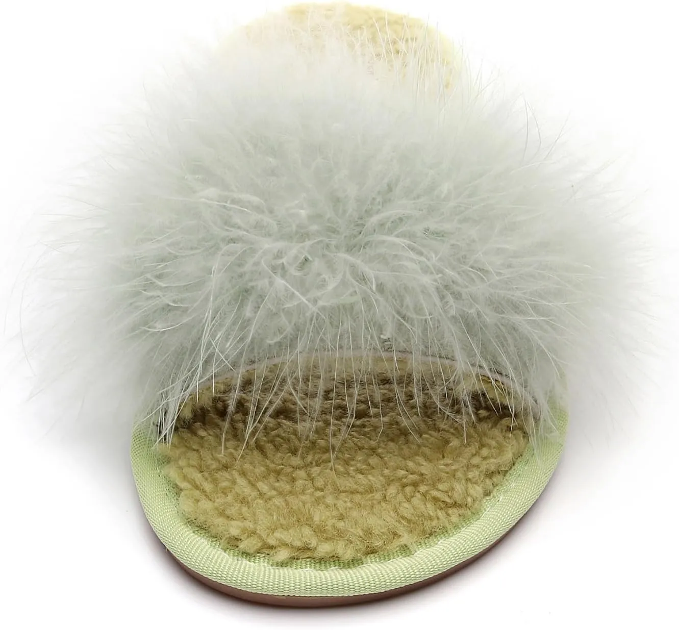 FAYUEKEY Fuzzy Slippers for Women Fluffy Furry House Bedroom Shoes