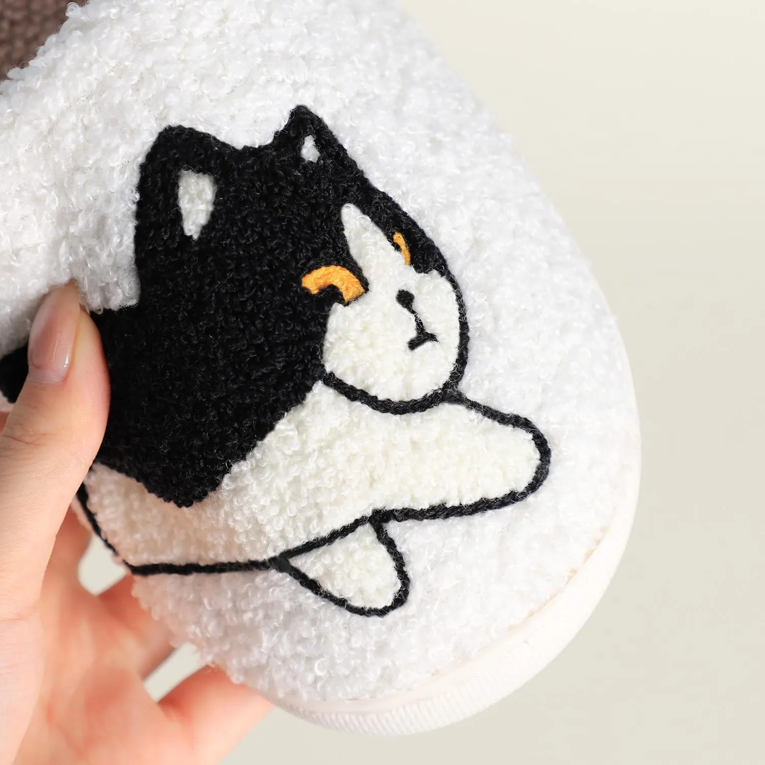Gaolinci Funny Cat Cotton Slippers, Cute Cat Butt Home Slippers for Women