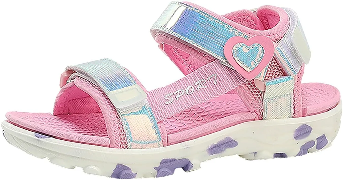 Girls Sandals Comfortable Soft Sole Open Toe Fashionable Casual Girls Light Sandals Little Girl White Toddler Sandles