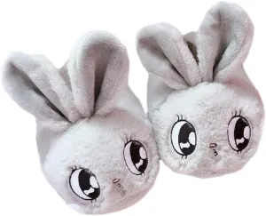HANDKEI Winter bunny cartoon animal plush slippers men's and women's indoor warm cotton slippers