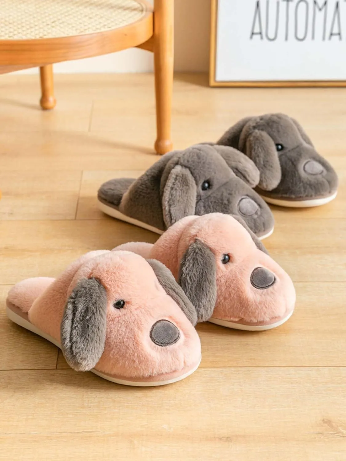 Hopelong Women Slippers,Bunny Slippers for Women,Cute Bunny Ear Slippers,Cute Fuzzy Slippers,Indoor Women Animal Slippers