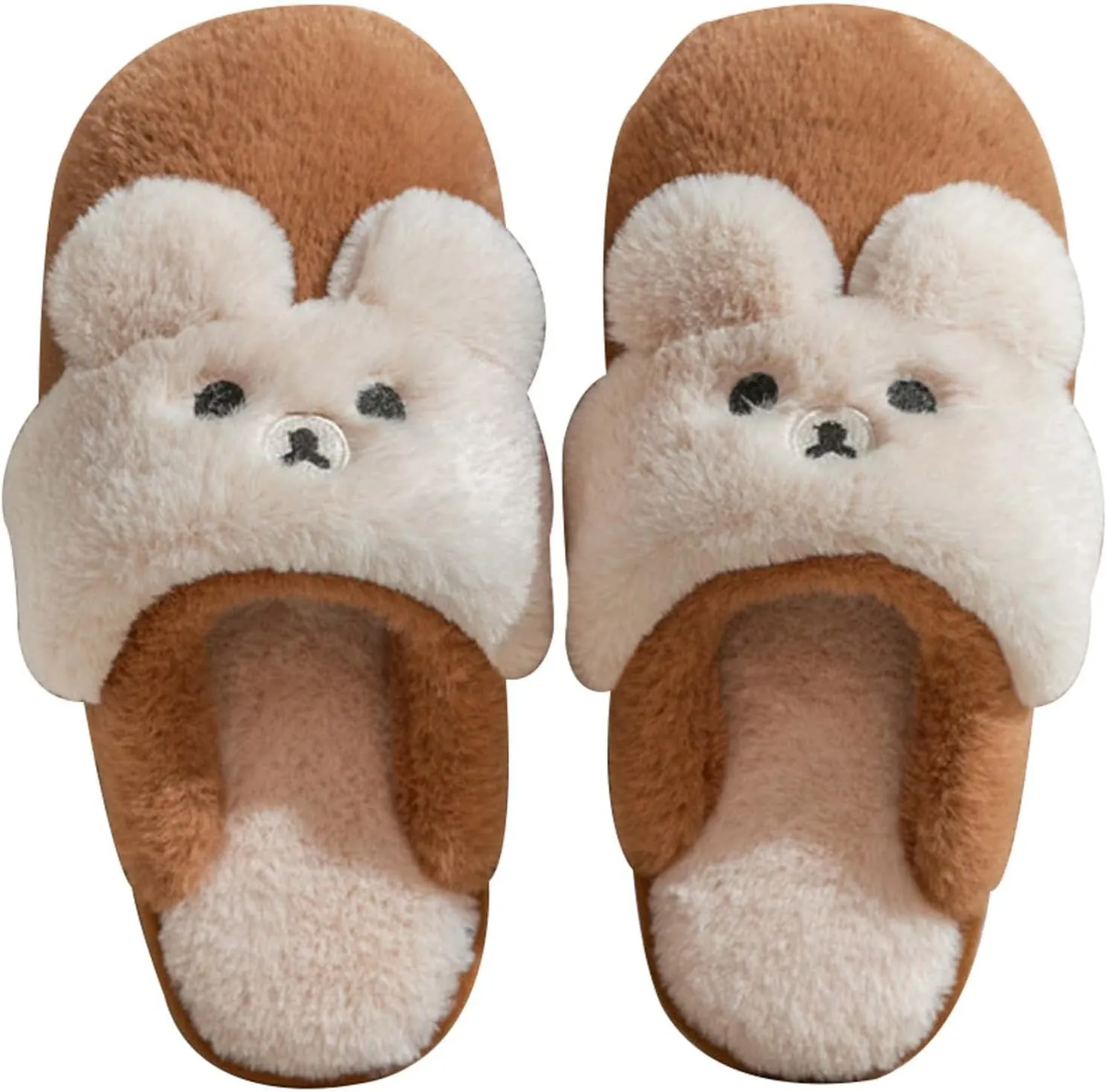 Hopelong Women Slippers,Bunny Slippers for Women,Cute Bunny Ear Slippers,Cute Fuzzy Slippers,Indoor Women Animal Slippers