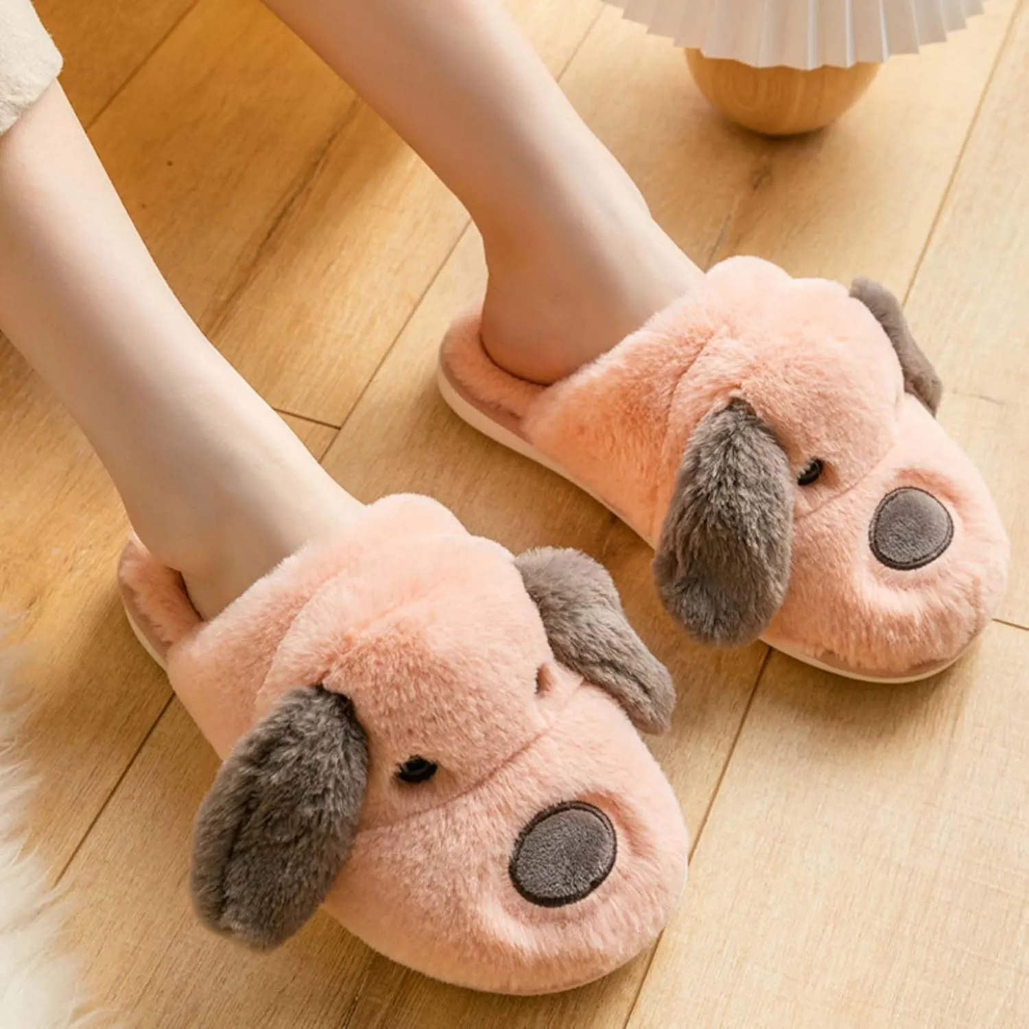 Hopelong Women Slippers,Bunny Slippers for Women,Cute Bunny Ear Slippers,Cute Fuzzy Slippers,Indoor Women Animal Slippers