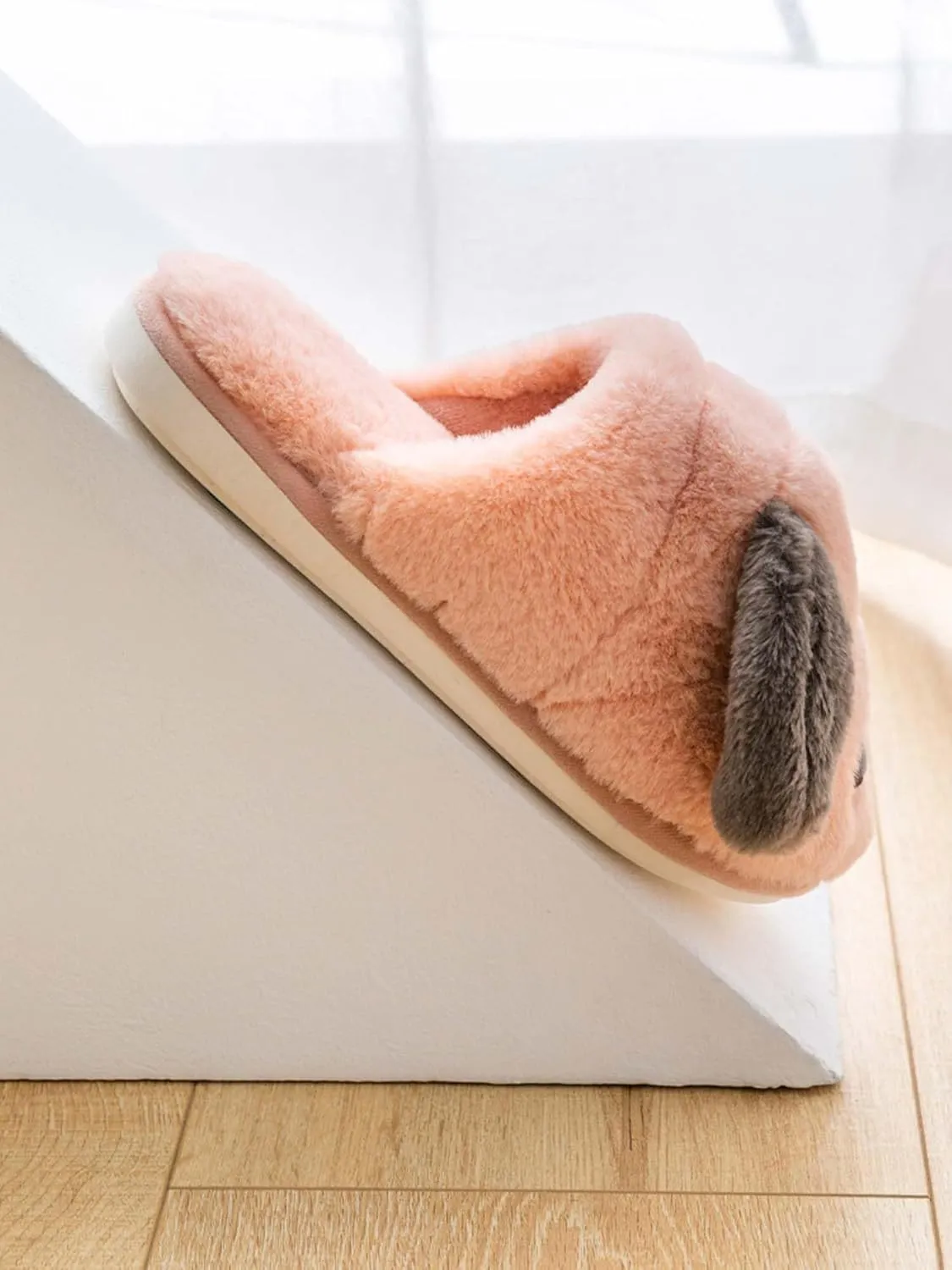 Hopelong Women Slippers,Bunny Slippers for Women,Cute Bunny Ear Slippers,Cute Fuzzy Slippers,Indoor Women Animal Slippers