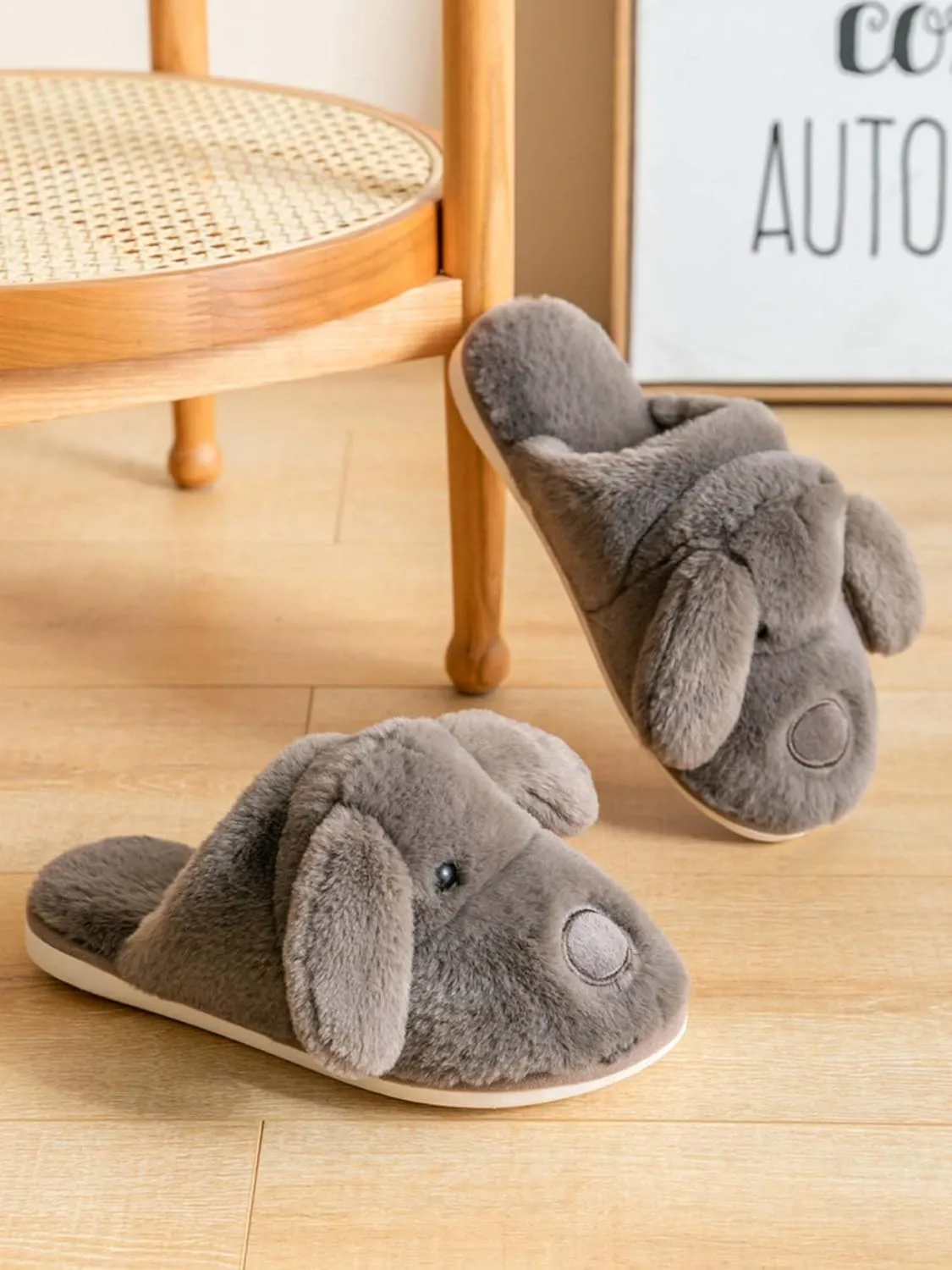 Hopelong Women Slippers,Bunny Slippers for Women,Cute Bunny Ear Slippers,Cute Fuzzy Slippers,Indoor Women Animal Slippers
