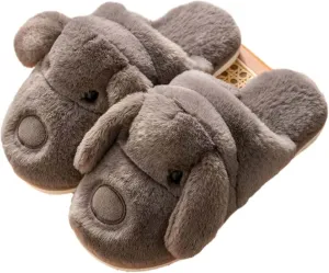 Hopelong Women Slippers,Bunny Slippers for Women,Cute Bunny Ear Slippers,Cute Fuzzy Slippers,Indoor Women Animal Slippers