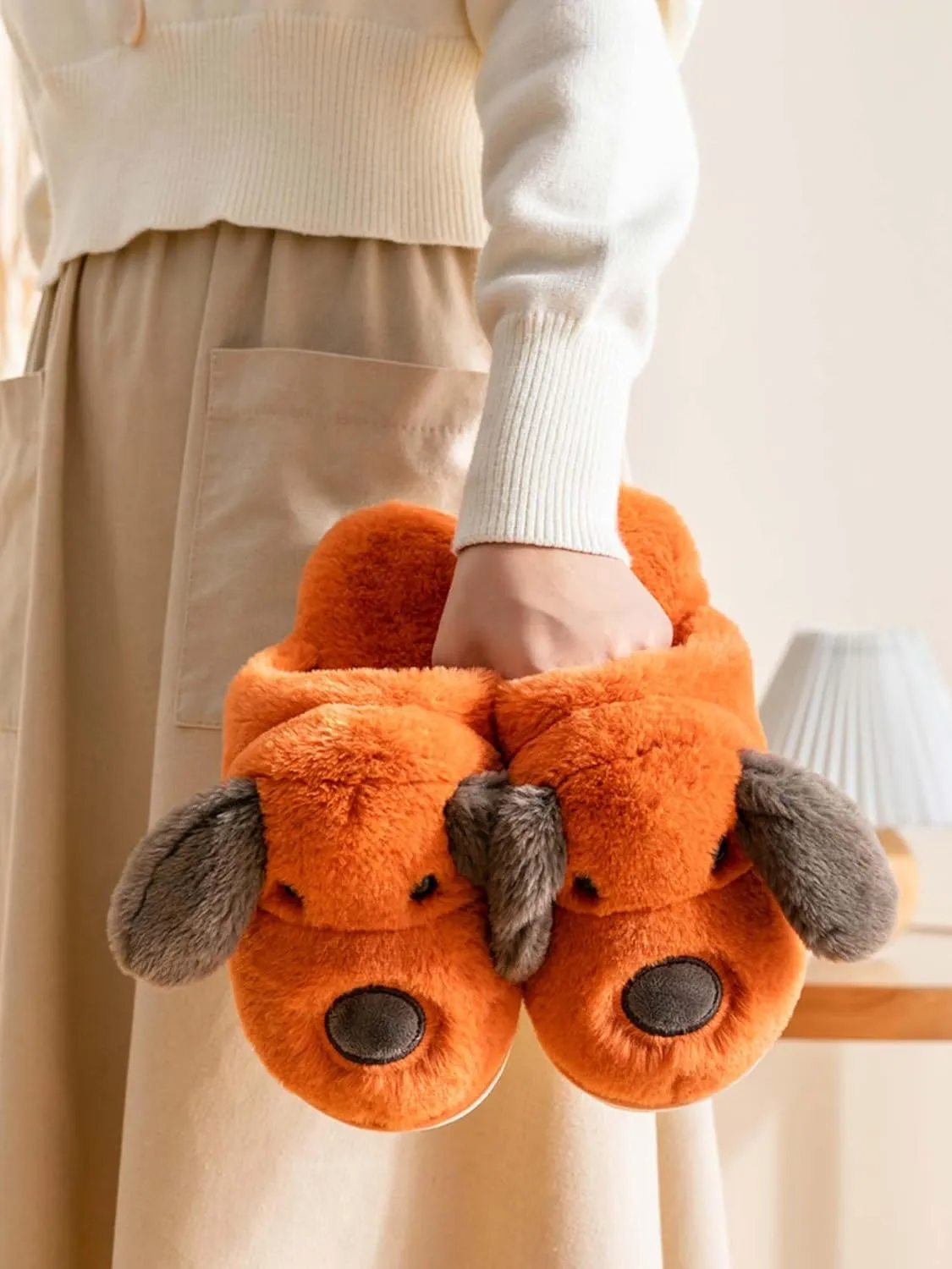 Hopelong Women Slippers,Bunny Slippers for Women,Cute Bunny Ear Slippers,Cute Fuzzy Slippers,Indoor Women Animal Slippers