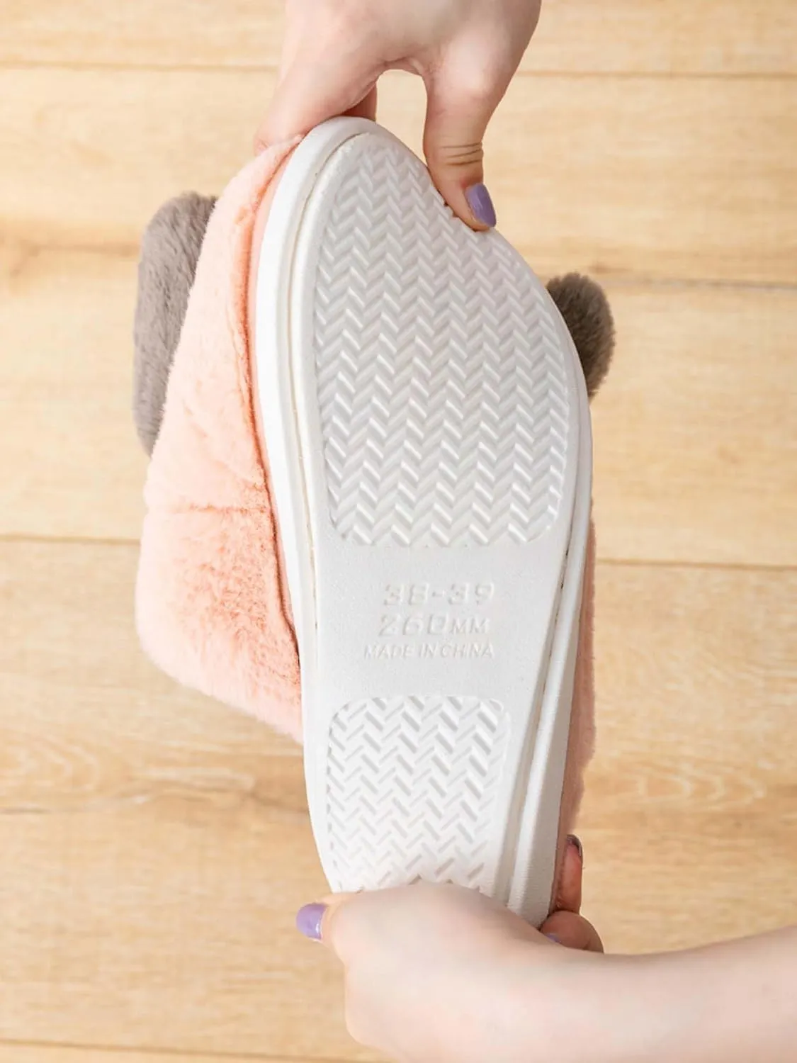 Hopelong Women Slippers,Bunny Slippers for Women,Cute Bunny Ear Slippers,Cute Fuzzy Slippers,Indoor Women Animal Slippers