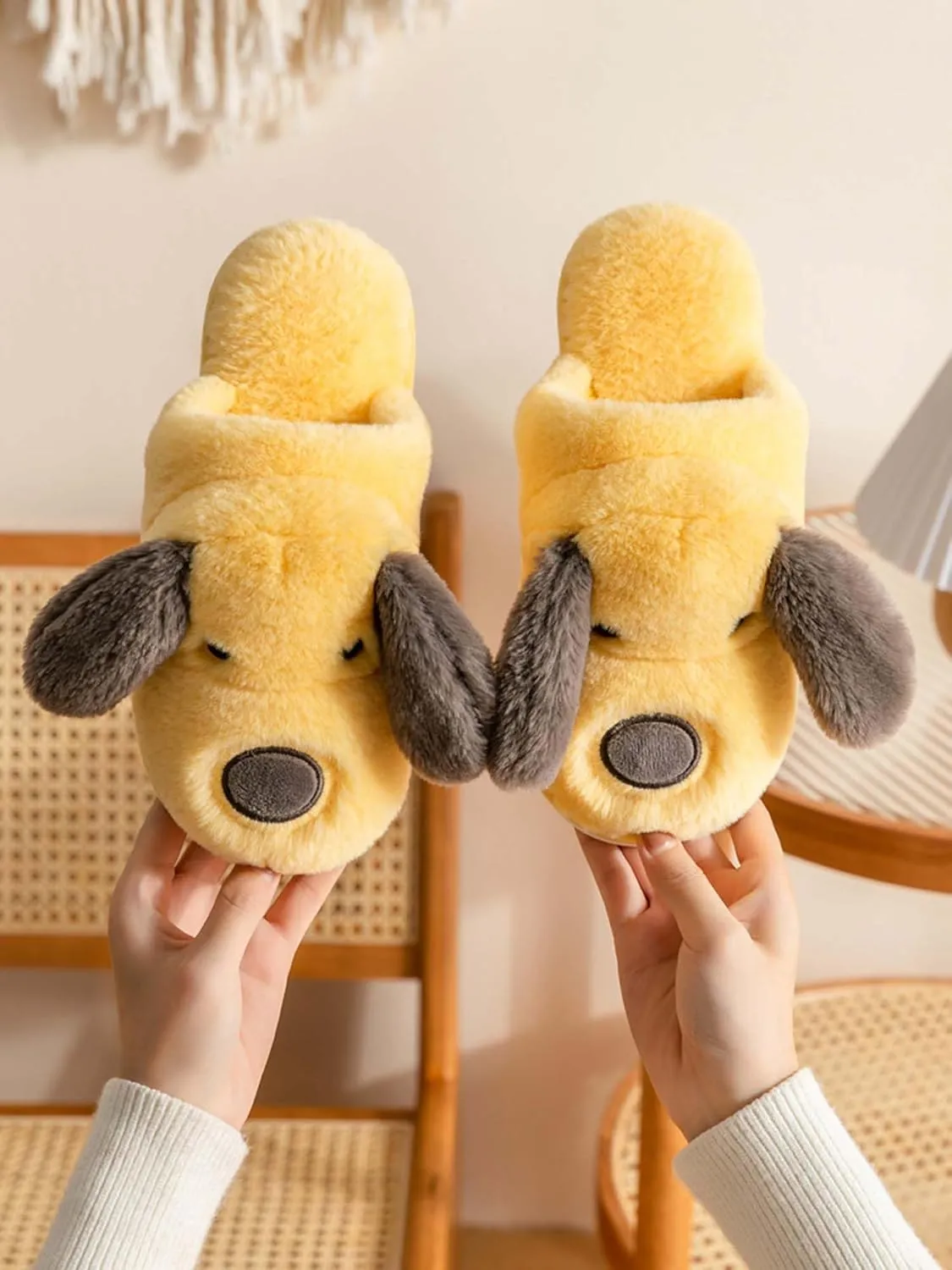 Hopelong Women Slippers,Bunny Slippers for Women,Cute Bunny Ear Slippers,Cute Fuzzy Slippers,Indoor Women Animal Slippers