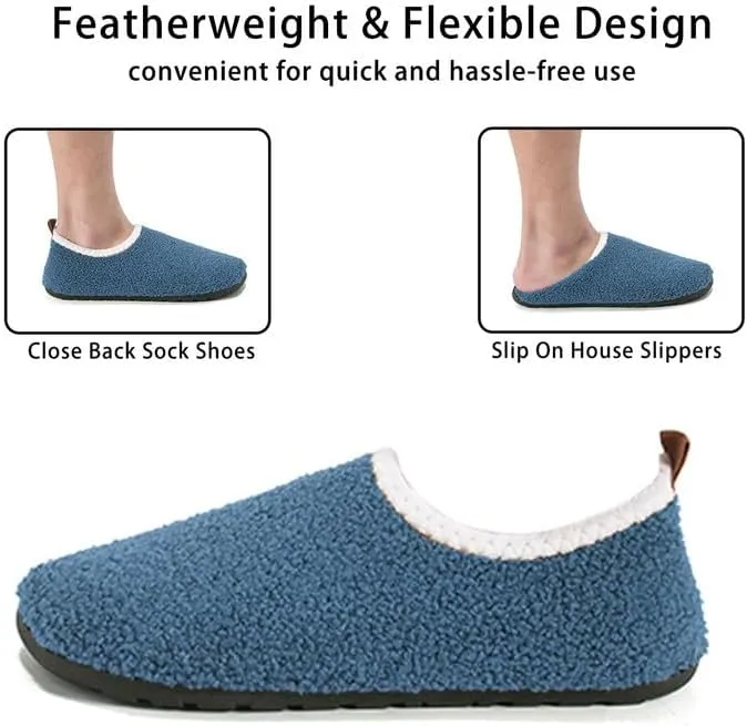 House Slippers for Women Men Travel Slippers Socks Non Slip Barefoot Indoor Bedroom Shoes