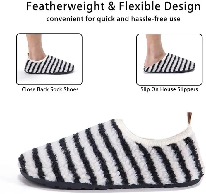 House Slippers for Women Men Travel Slippers Socks Non Slip Barefoot Indoor Bedroom Shoes
