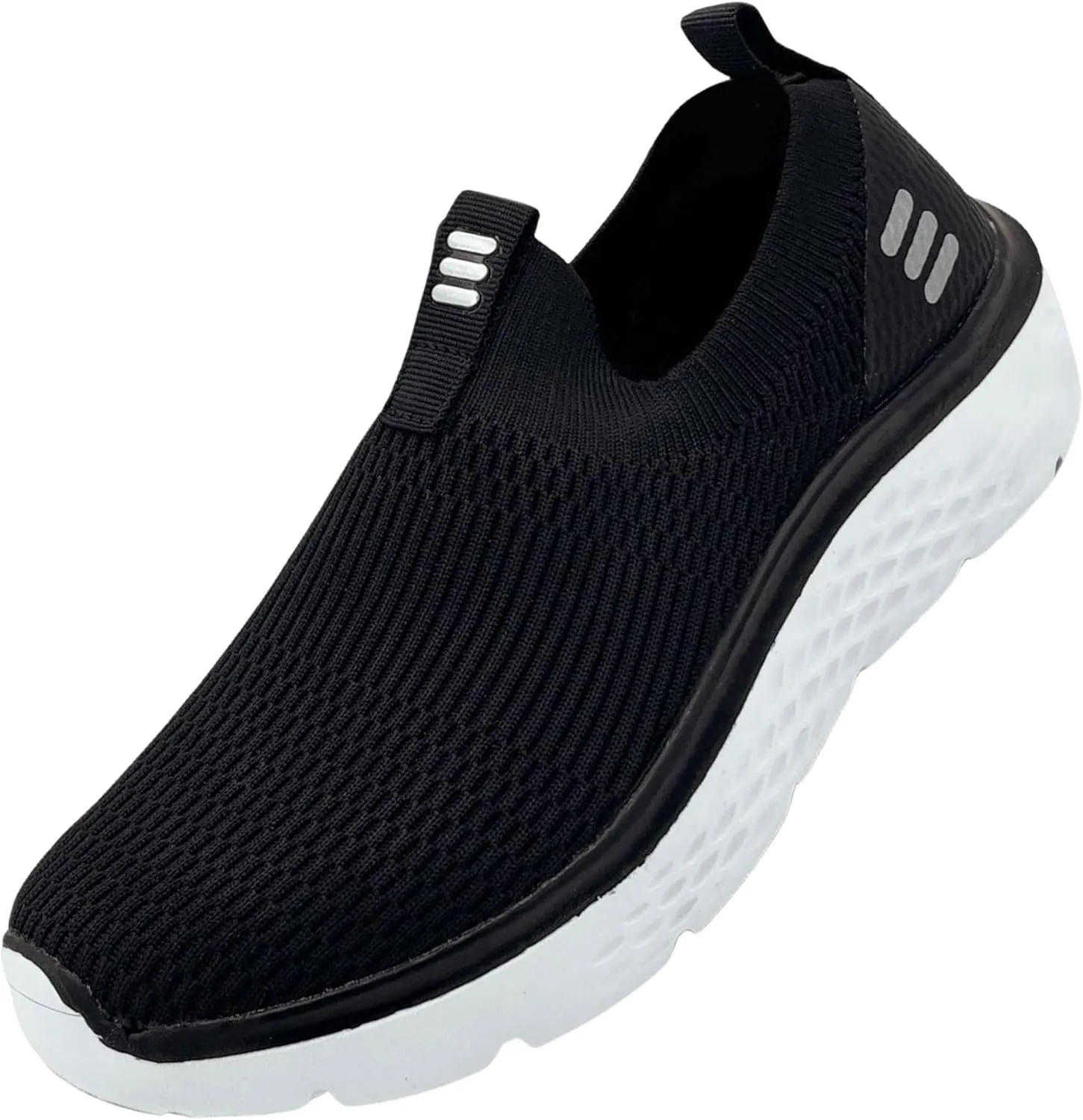 HUHV Tech Knit Unisex Lace-Up and Slip-On Recovery Lifestyle Walking and Athletic Shoe with HEALIUM Foam Lightweight Casual Non-Slip Comfortable Sneaker
