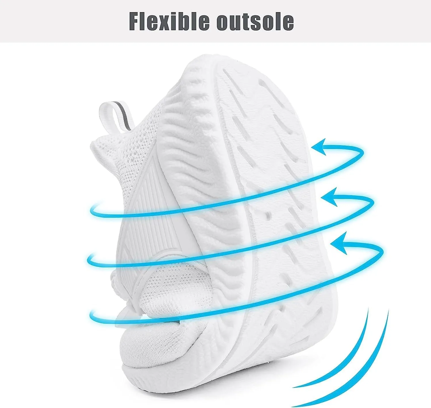 KPP Walking Shoes for Men Breathable Tennis Running Gym Sneakers Slip On Memory Foam Shoes