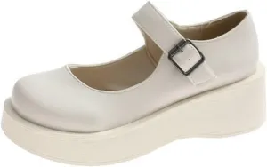 Loafers for Women Spring and Summer Women's Bowtie Pumps Sweet Design with Sponge Cake Bottom for All-Match Style