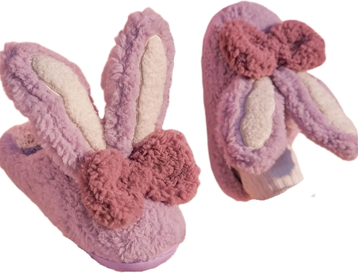 Long Ear bunny Cotton Slippers Ladies winter home slippers Plush fluffy warm slippers home cute cotton slippers comfortable cotton shoes