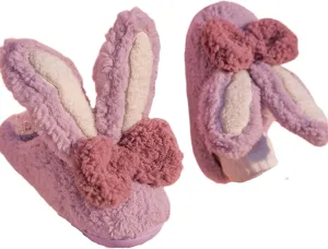 Long Ear bunny Cotton Slippers Ladies winter home slippers Plush fluffy warm slippers home cute cotton slippers comfortable cotton shoes