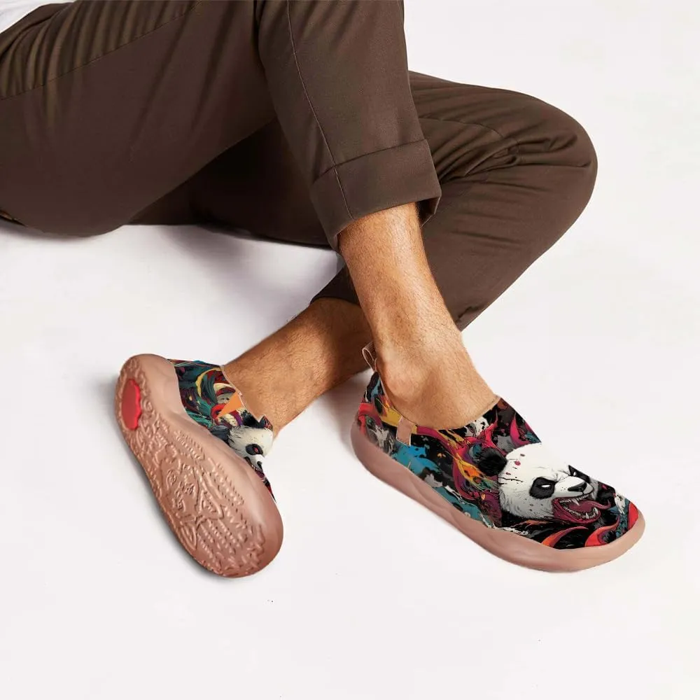 Men's Art Travel Slip-On Shoes Casual Lightweight Breathable Flats Comfortable Loafers