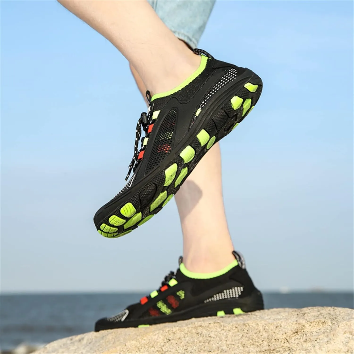 Mens Barefoot Water Shoes Size 11 Breathable Non Slip Athletic Barefoot