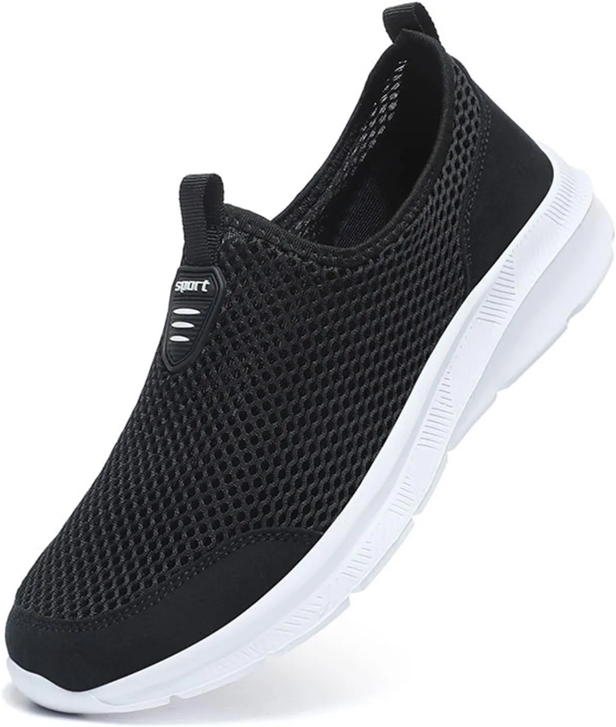 Men's Running Shoes Casual Slip on Walking Tennis Gym Sneakers Lightweight Breathable Mesh Workout Sports Sneakers