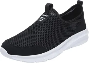 Men's Running Shoes Casual Slip on Walking Tennis Gym Sneakers Lightweight Breathable Mesh Workout Sports Sneakers